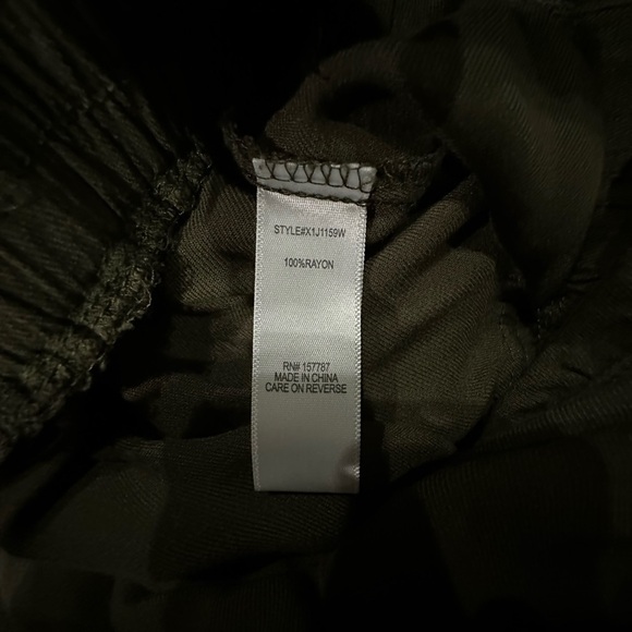 Women’s army green strapless romper - Picture 5 of 5